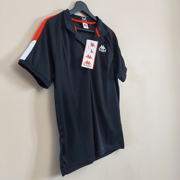 Kappa polo shirt slim fit with red and white stripe detail on the sleeve - Picture 2 of 9